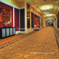 red applique flower cotton hotel carpet, axminster carpet // hotel carpet